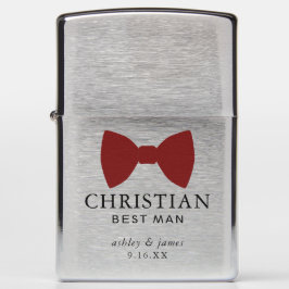 Burgundy Bow Krawatte Wedding Trauzeuge