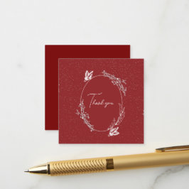 Burgundy Butterfly Card Begleitkarte