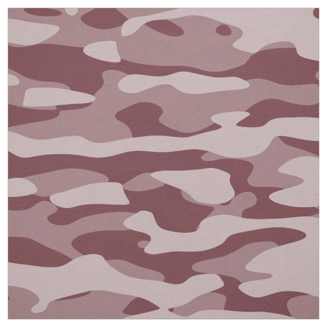 Burgundy Camouflage Fabric Stoff (Muster)
