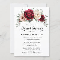 Burgundy Champagne Ivory Mauve Rose Brautparty