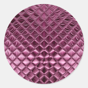 Burgundy Classic Round Aufkleber