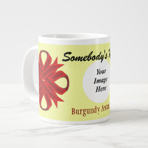 Burgundy Clover Ribbon Template von K Yoncich Jumbo-Tasse