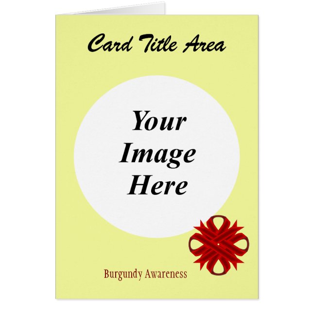Burgundy Clover Ribbon Template von Kenneth Yoncic (Vorne)