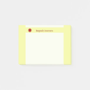 Burgundy Clover Ribbon von Kenneth Yoncich Post-it Klebezettel