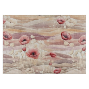 Burgundy Cream Blush Bloral Brautparty Schneidebrett