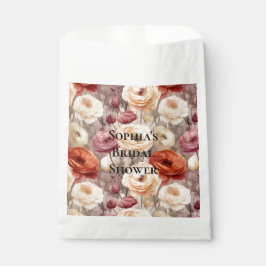 Burgundy Cream Spring Blumen Brautparty Geschenktütchen