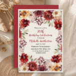 Burgundy Cream Watercolor Floral 75. Geburtstag Einladung<br><div class="desc">Eleganter bordeauxfarbener und cremefarbener Wasserfarbenfall/Herbstgeburtstag Einladung für Frauen. Diese Einladung ist für einen 75. Geburtstag konzipiert,  kann aber für jeden Altersgruppen angepasst werden. Kontaktieren Sie mich,  um Hilfe bei Ihren Anpassungen zu erhalten oder um zusätzliche Matching oder Koordination von Zazzle Produkten für Ihre Veranstaltung zu beantragen.</div>
