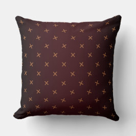 Burgundy Cross Kissen