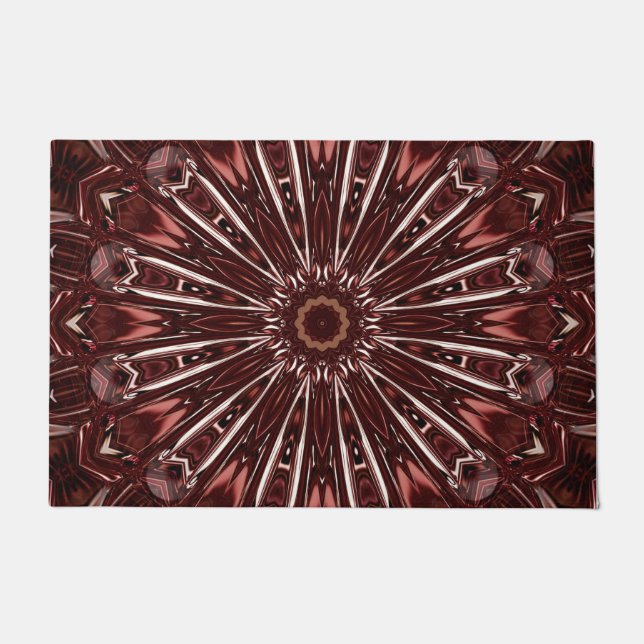Burgundy Decorative Doormat Fußmatte (Vorderseite)