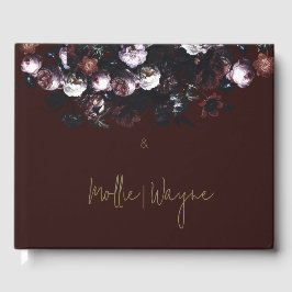 Burgundy Floral Guest Book #2 Gästebuch