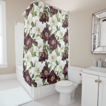 Burgundy Floral Pattern