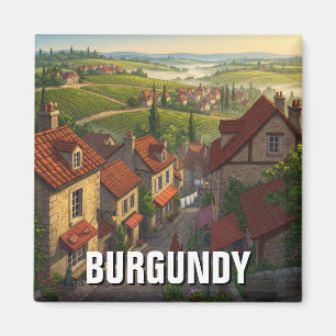 Burgundy France Travel Magnet