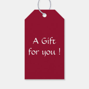 Burgundy Gift Tags Geschenkanhänger