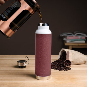 Burgundy Glitzer Gradient Water Flasche