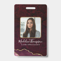 Burgundy Gold Agate Marble Business Company ID