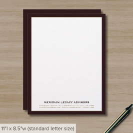 Burgundy Gold Beruflich Letterhead Briefbogen