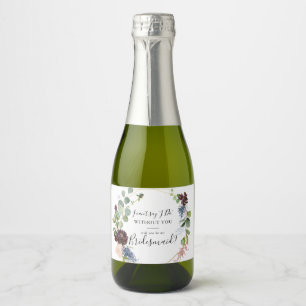 Burgundy Gold Geometric Bridesmaid Vorschlag