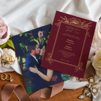 Burgundy Gold Simple Nothing Extravagantes Foto Ho
