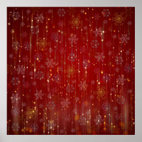 Burgundy Gold Sparkling Schneeflocken