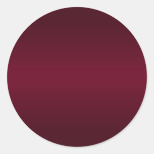 Burgundy Gradient Blank Runder Aufkleber