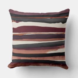 Burgundy, grau und cremefarben, abstrakt kissen