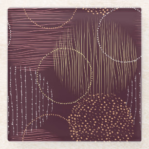 Burgundy Hintergrund, Kreis nahtlos Muster. Glasuntersetzer