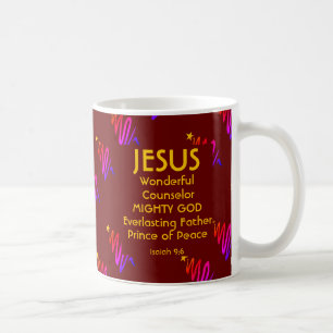 Burgundy Isaiah Jesus Weihnachten Kaffeetasse