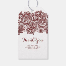 Burgundy Lace Elegant Wedding