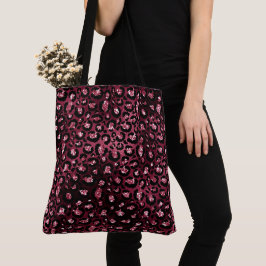 Burgundy Leopard Print Glitzer