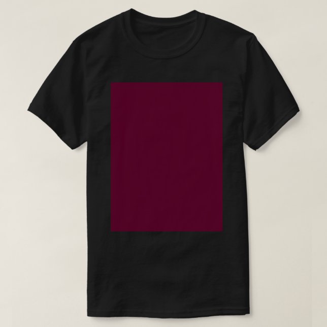 BURGUNDY (Maroon)...Schlicht..Solid...Block... T-Shirt (Design vorne)