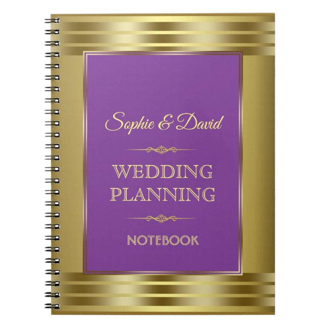 Burgundy Marsala Hochzeit im Herbst Planner Notizblock (Vorderseite)