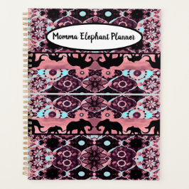 Burgundy Momma Elephant Planner Planer