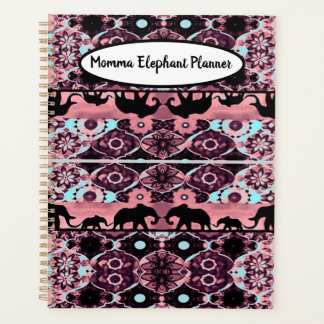 Burgundy Momma Elephant Planner Planer