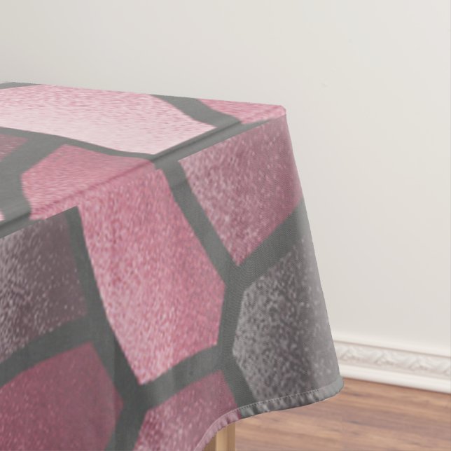 Burgundy Mosaic Tablecloth Tischdecke (Beispiel)