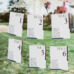 Burgundy Navy Blue Minimalistisch Wedding Card Tischnummer<br><div class="desc">Burgundy Navy Blue Minimalistisch Wedding Seating Card - Diese Hochzeitskarte mit marineblau-blauen und bordeauxfarbenen Linien schafft ein schlichtes,  minimalistisches Aussehen. Wenn Sie Hilfe oder passende Produkte benötigen,  kontaktieren Sie mich bitte. Ich freue mich,  die schönsten personalisierten Produkte für Sie zu kreieren!</div>