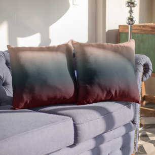 Burgundy Navy Blush Ombre Kissen