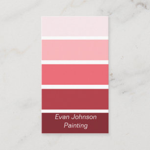 Burgundy Paint Samples Visitenkarte