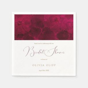Burgundy Passion Brautparty Serviette