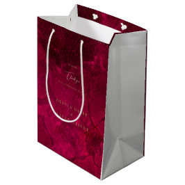 Burgundy Passion Wedding Mittlere Geschenktüte
