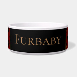 Burgundy Pattterned Napf