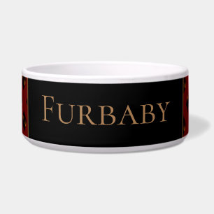 Burgundy Pattterned Napf