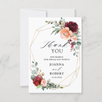 Burgundy Peach Coral Orange Eukalyptus Wedding