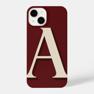 Burgundy Phone Case with Bold Trendy iPhone 14 Hülle