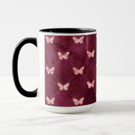 Burgundy Pink Butterfells Tasse