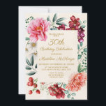 Burgundy Pink Floral 30. Geburtstag Einladung<br><div class="desc">Hübsche rosafarbene Pfannkuchen mit bordeauxroter und weißer Blüte und grüner botanischer Party Einladung zum 30. Geburtstag. Kontaktieren Sie mich,  um Hilfe bei Ihren Anpassungen zu erhalten oder um zusätzliche Matching oder Koordination von Zazzle-Produkten für Ihr Party anzufordern.</div>