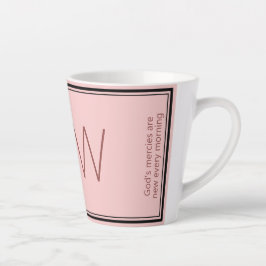 Burgundy Pink | Modern | MOTIVIEREND | MONOGRAMM Milchtasse