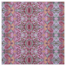Burgundy Pink und Green Floral entworfene Stoffe