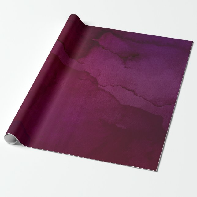 Burgundy Plum Swash Geschenkpapier (Ungerollt)
