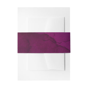 Burgundy Plum Watercolor Einladungsbanderole
