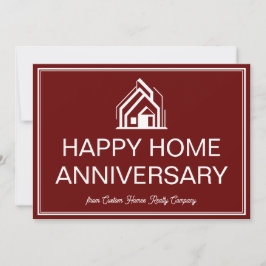 Burgundy Real Estate Business Custom Marketing Karte